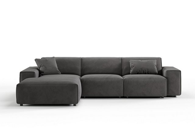 KAWOLA Ecksofa RANI, Sofa Cord, Recamiere rechts od. links, versch. Farben günstig online kaufen