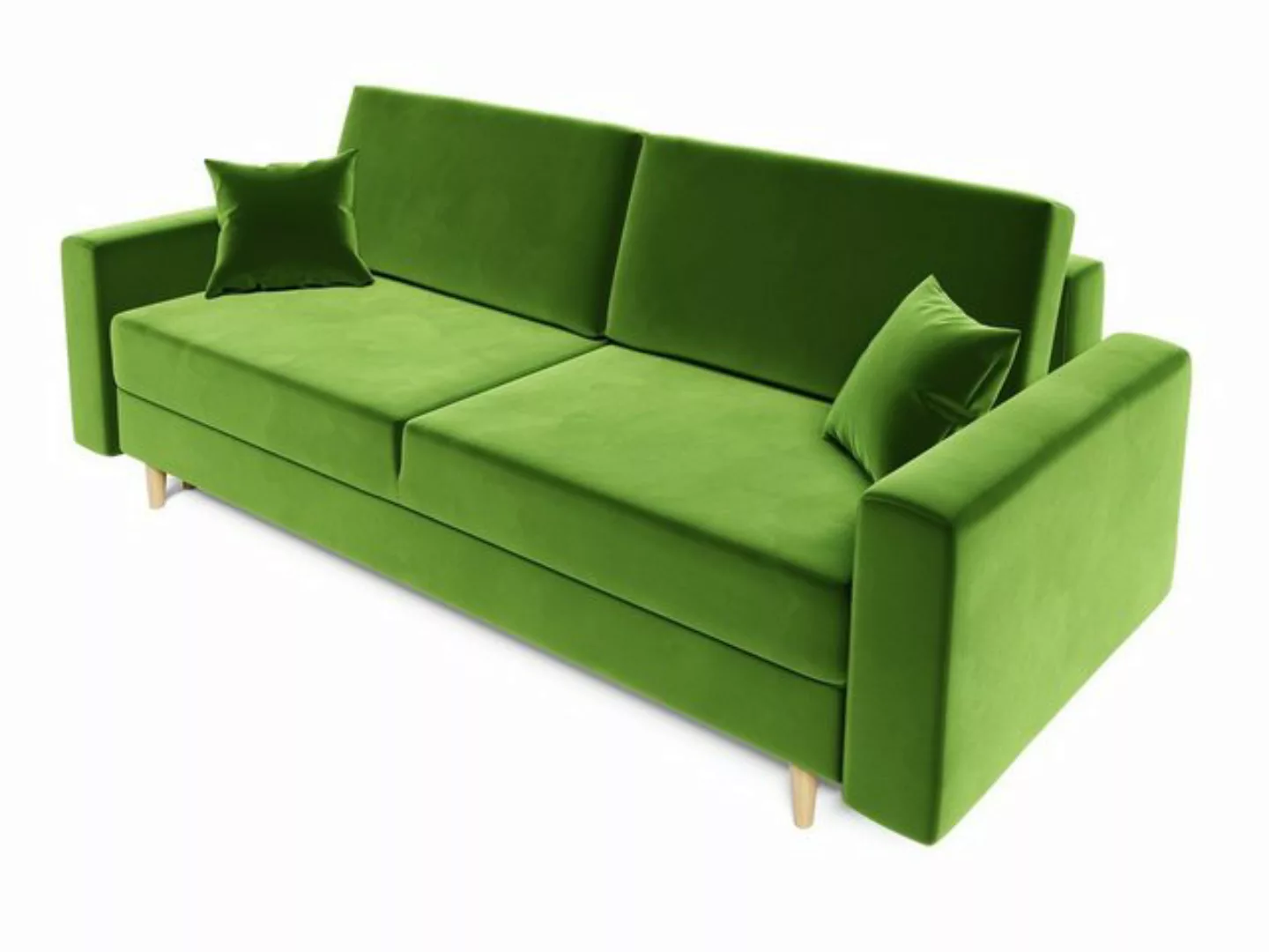 Fun Möbel Schlafsofa Sofa Designersofa BELLA 3-Sitzer mit Schlaffunktion, R günstig online kaufen