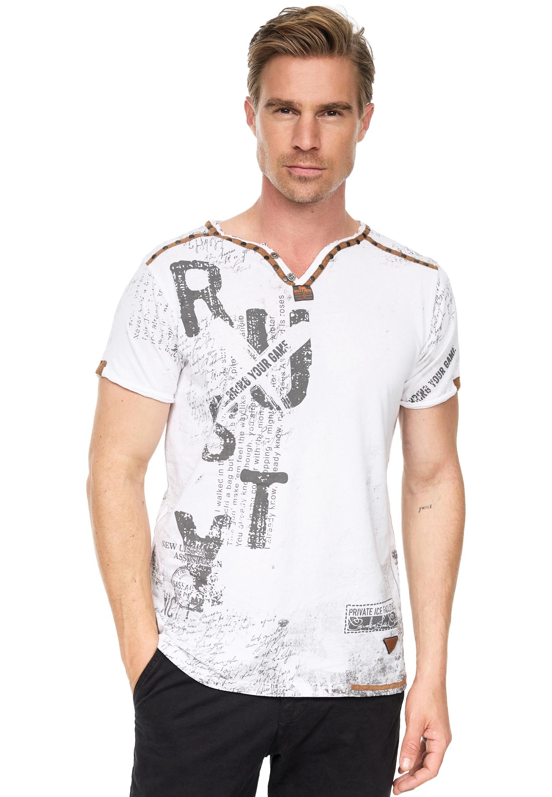 Rusty Neal T-Shirt, im Used-Look günstig online kaufen