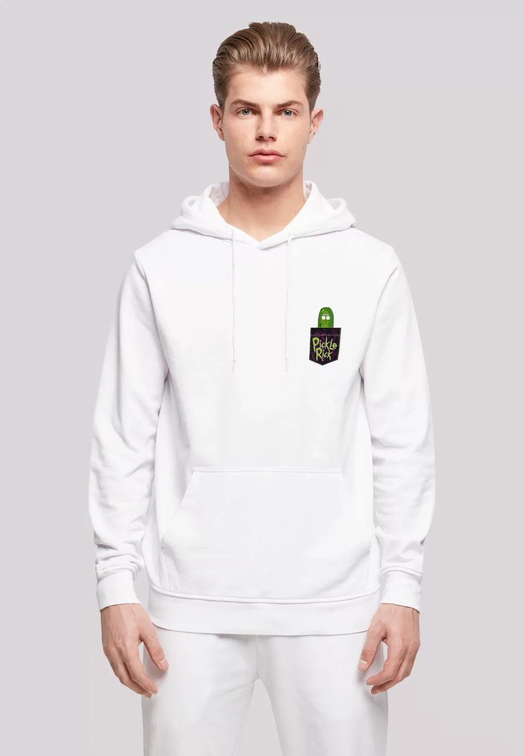 F4NT4STIC Kapuzenpullover "Rick und Morty Pickle Rick Brust Druck", Print günstig online kaufen