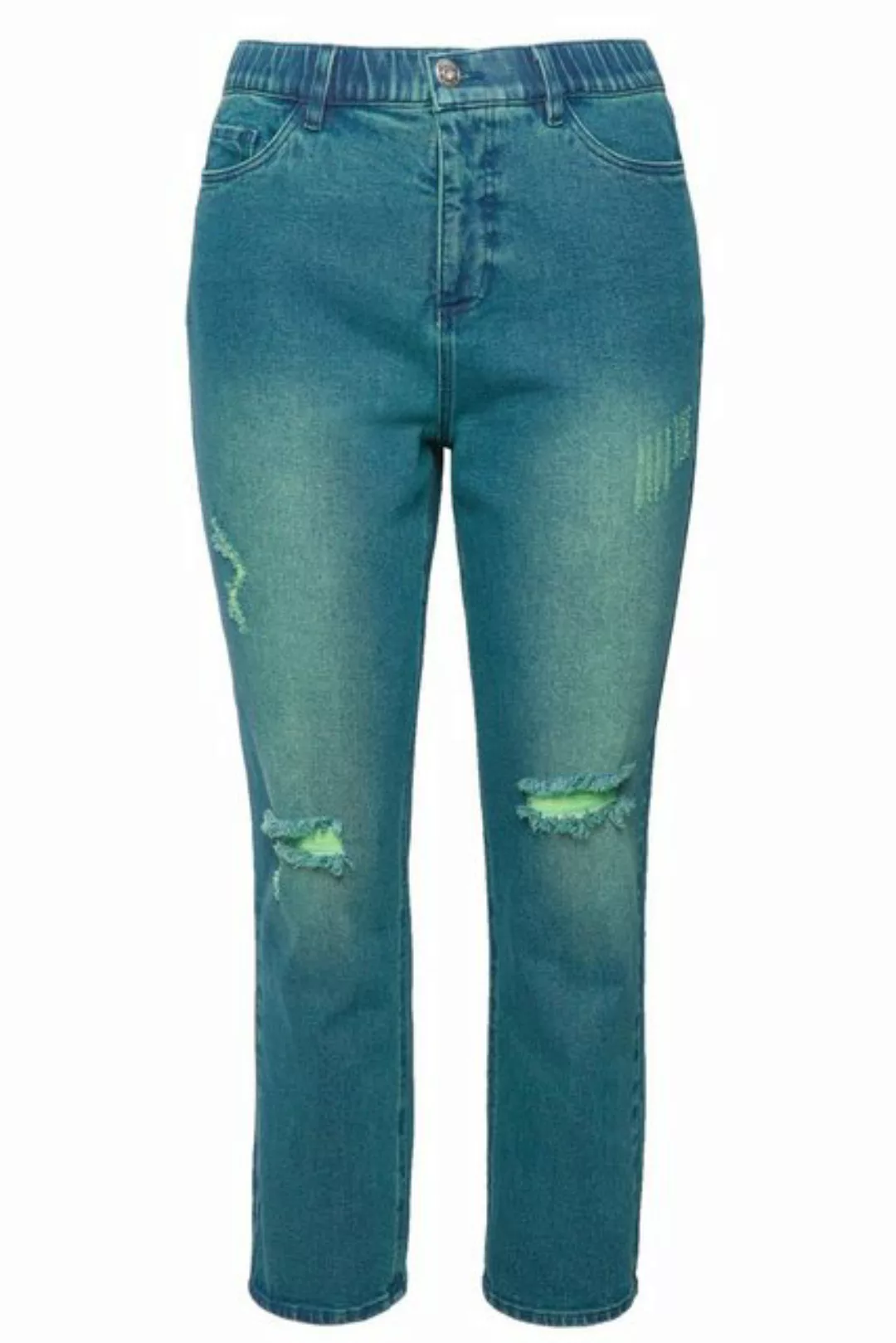 Studio Untold Regular-fit-Jeans Mom-Jeans Wide Legs Neon destroyed 5-Pocket günstig online kaufen