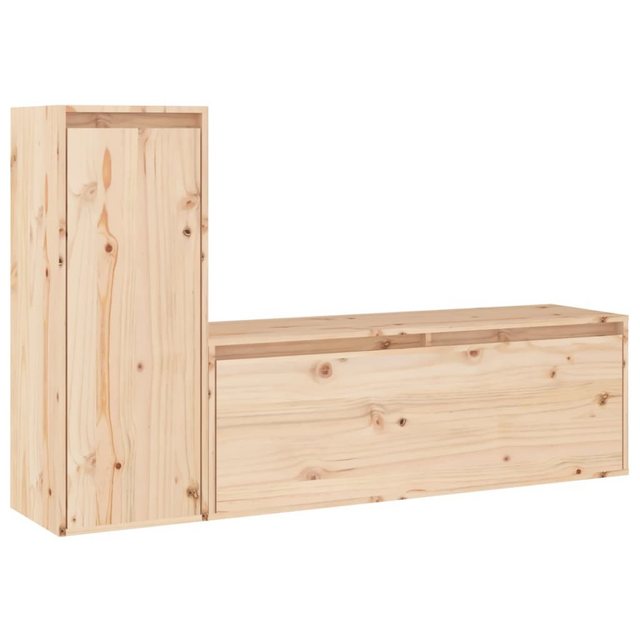 vidaXL TV-Schrank TV-Schränke 2 Stk Massivholz Kiefer Lowboard Lowboard günstig online kaufen