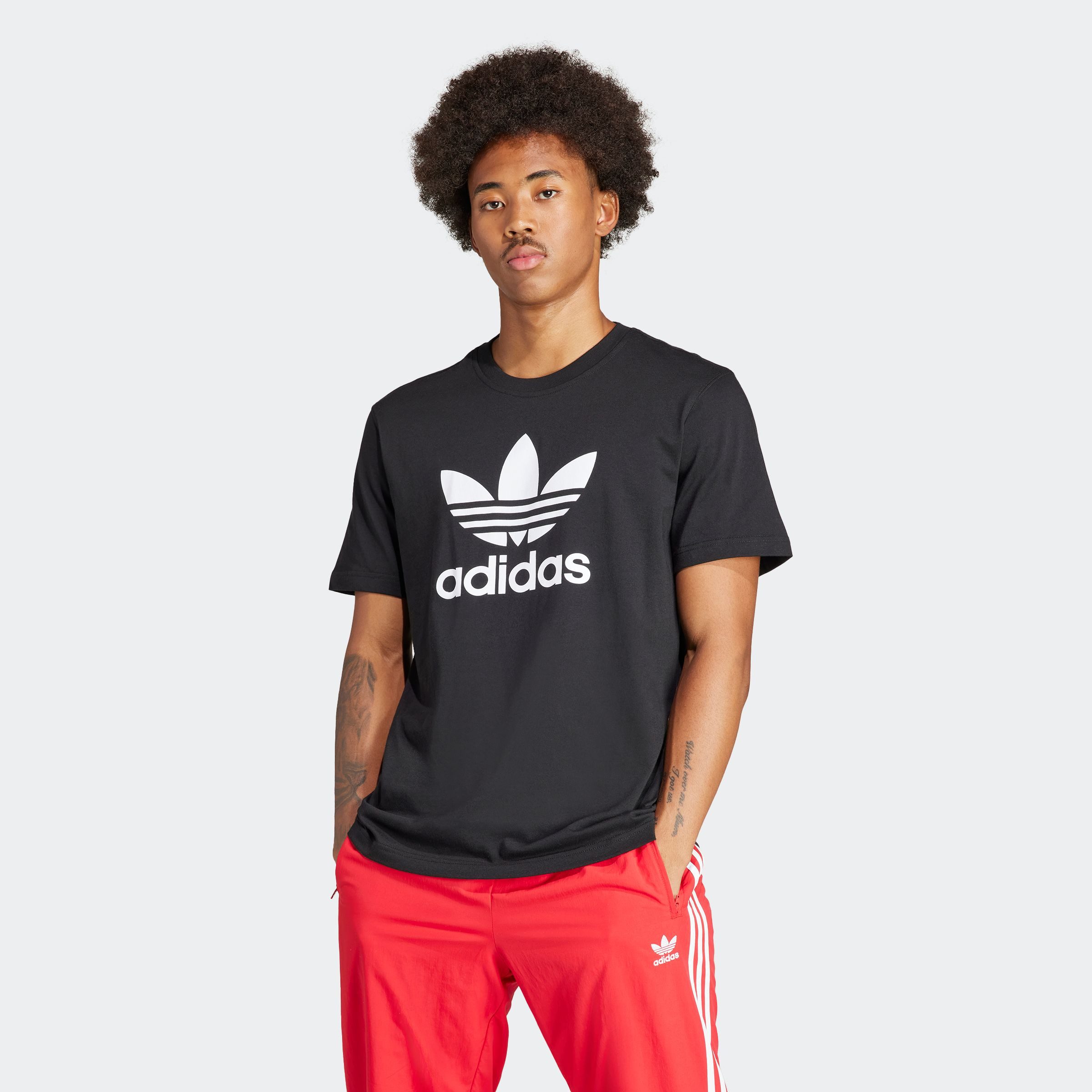 adidas Originals T-Shirt "TREFOIL T-SHIRT", Basic Shirt mit großem Trefoil günstig online kaufen