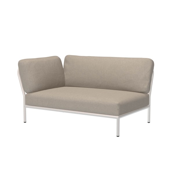 LEVEL Outdoor Sofa Lounge-Modul 2 Asche Weiß Links günstig online kaufen