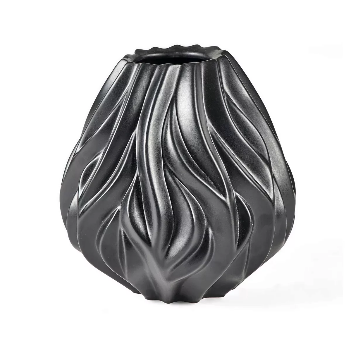 Flame Vase 19cm Schwarz günstig online kaufen