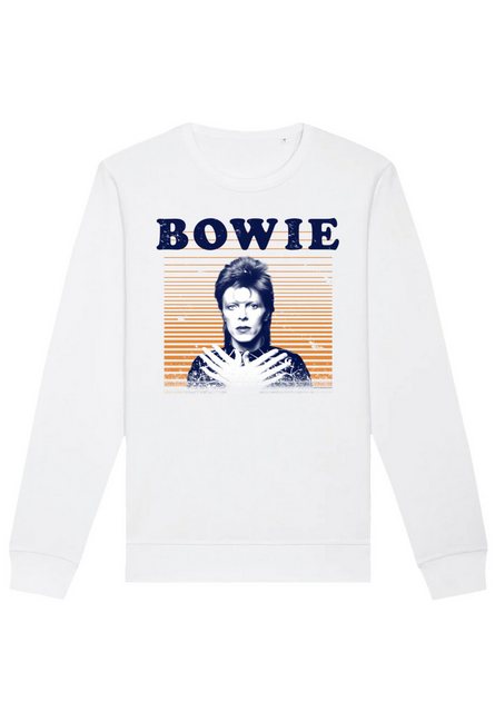 F4NT4STIC Sweatshirt "David Bowie Orange Stripes", Premium Qualität günstig online kaufen