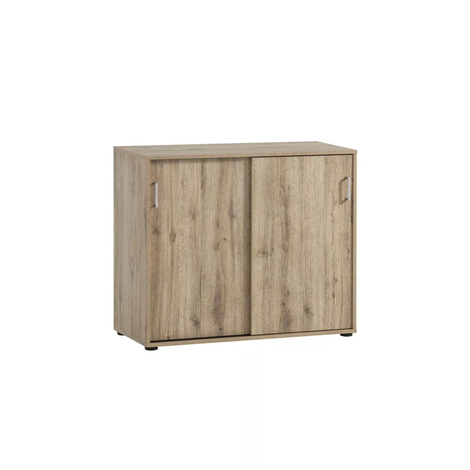 PROREGAL Aktenschrank Fox HxBxT 84 x 100 x 41 cm 2 Schiebetüren Eiche günstig online kaufen