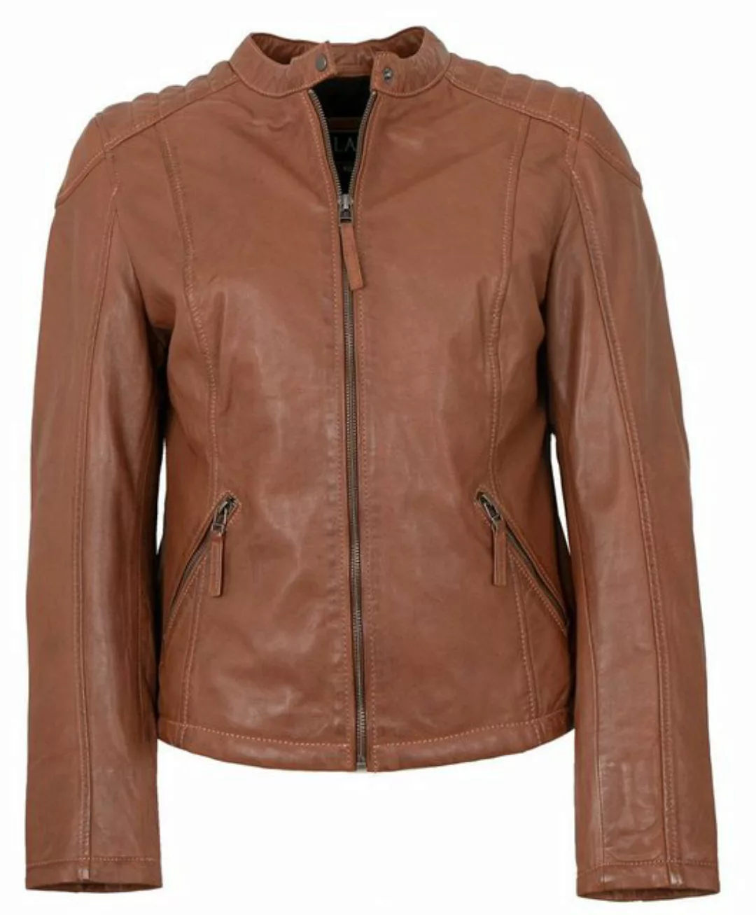 Jilani Lederjacke Laura Jilani - Damen Lederjacke Lammnappa cognac günstig online kaufen