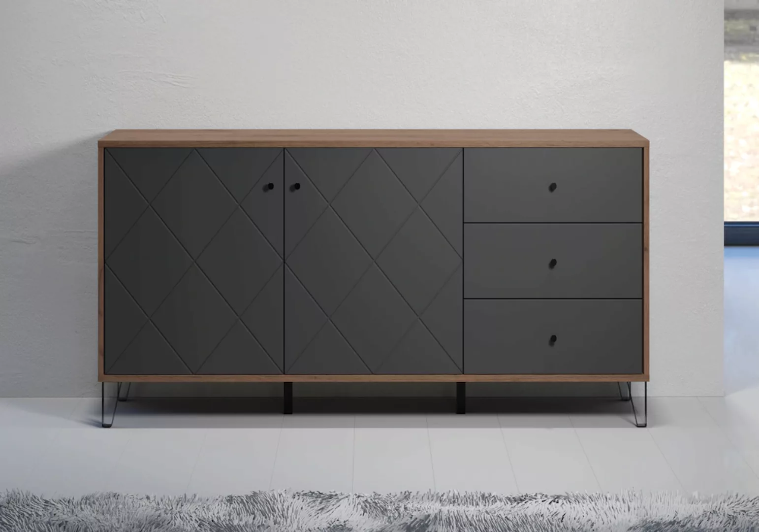 Places of Style Sideboard "Molveno", (1 St.), außergewöhnliches Design mit günstig online kaufen