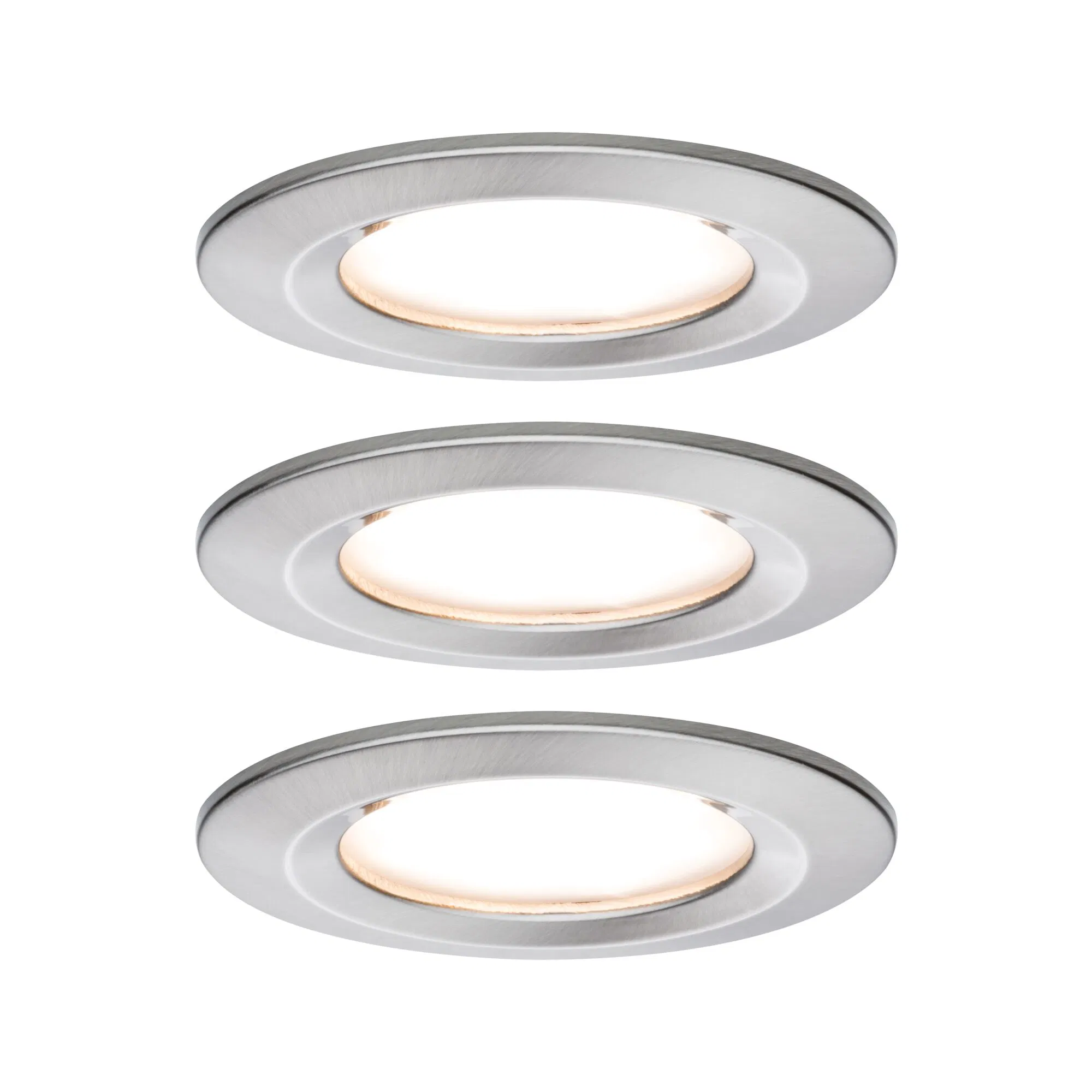 Paulmann LED-Einbauspot Nova Coin 3er chrom rund dimmbar günstig online kaufen