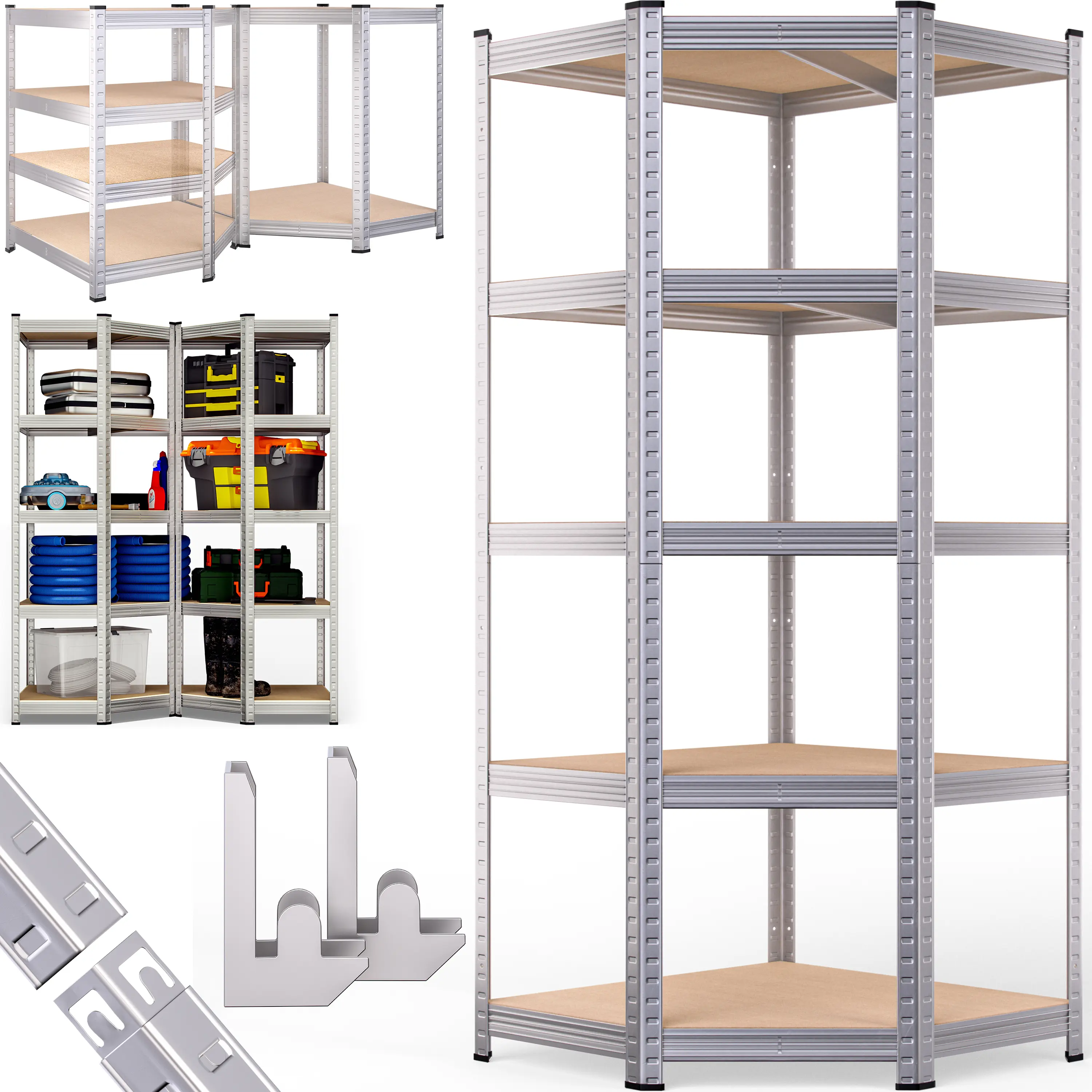 Schwerlasteckregal 180x70x40cm verzinkt 875kg günstig online kaufen