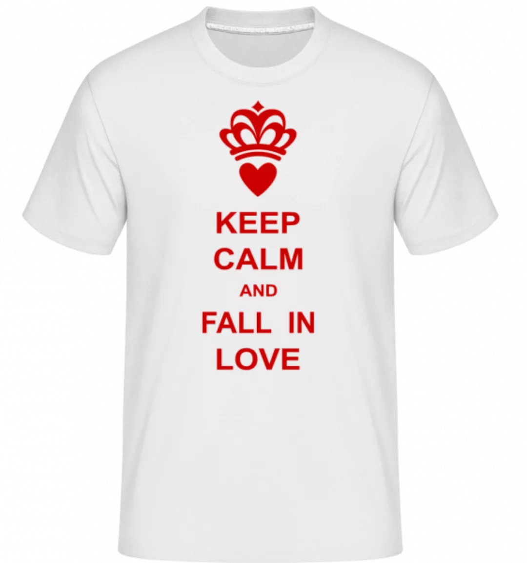 Keep Calm And Fall In Love · Shirtinator Männer T-Shirt günstig online kaufen