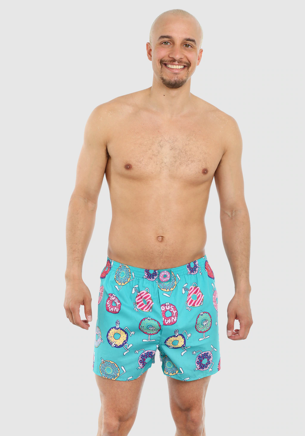 Lousy Livin 2-er Set Boxershorts Türkis & Lila mit Donut-Print günstig online kaufen