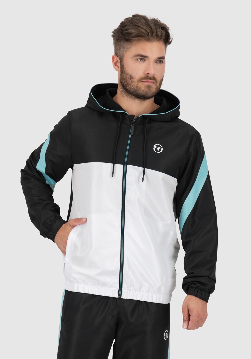 Sergio Tacchini Trainingsanzug "DIAGONALLEY HOODIE TRACKSUIT Herren", Train günstig online kaufen