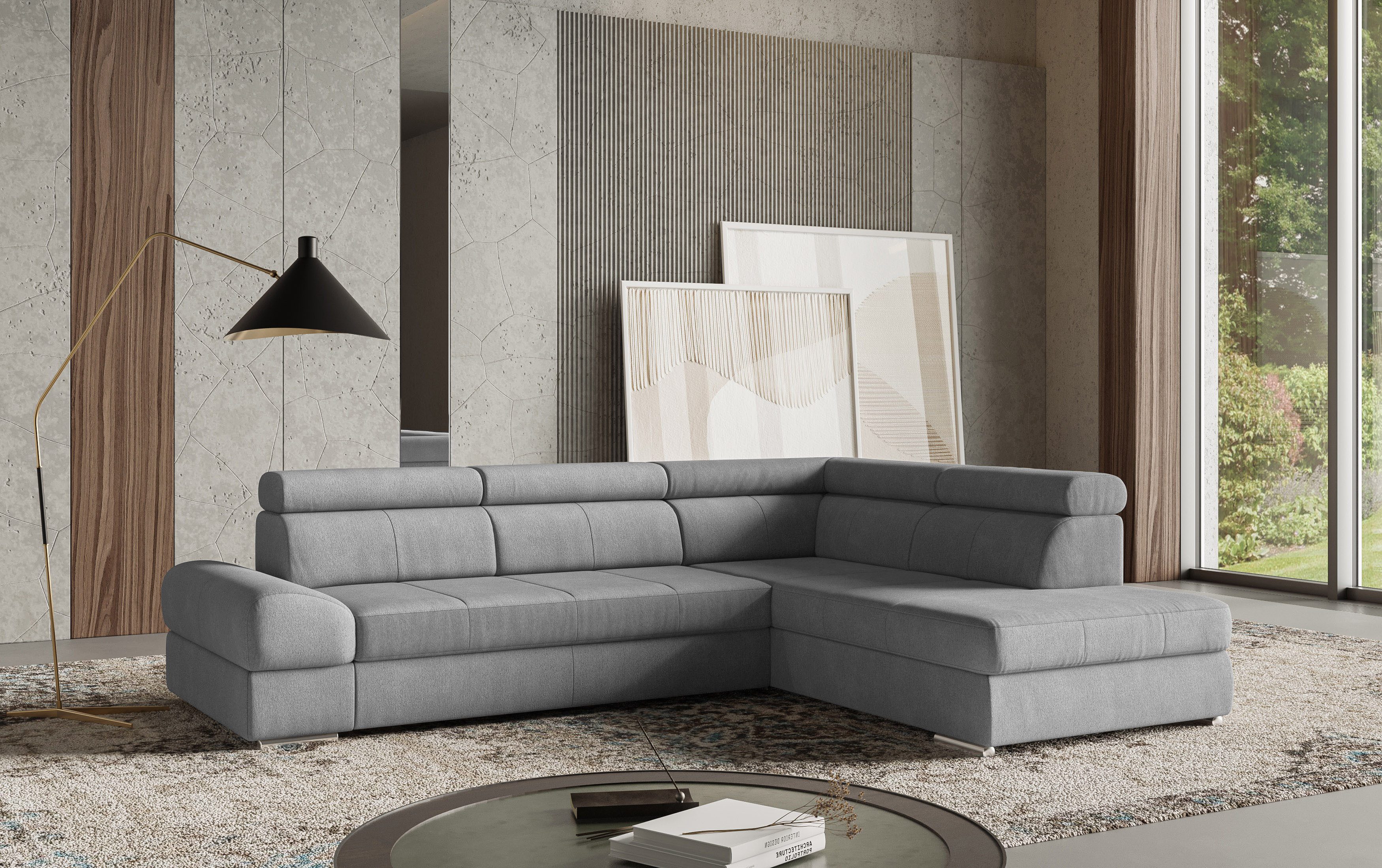 sit&more Ecksofa "Broadway L-Form", mit verstellbaren Kopfteilen, wahlweise günstig online kaufen