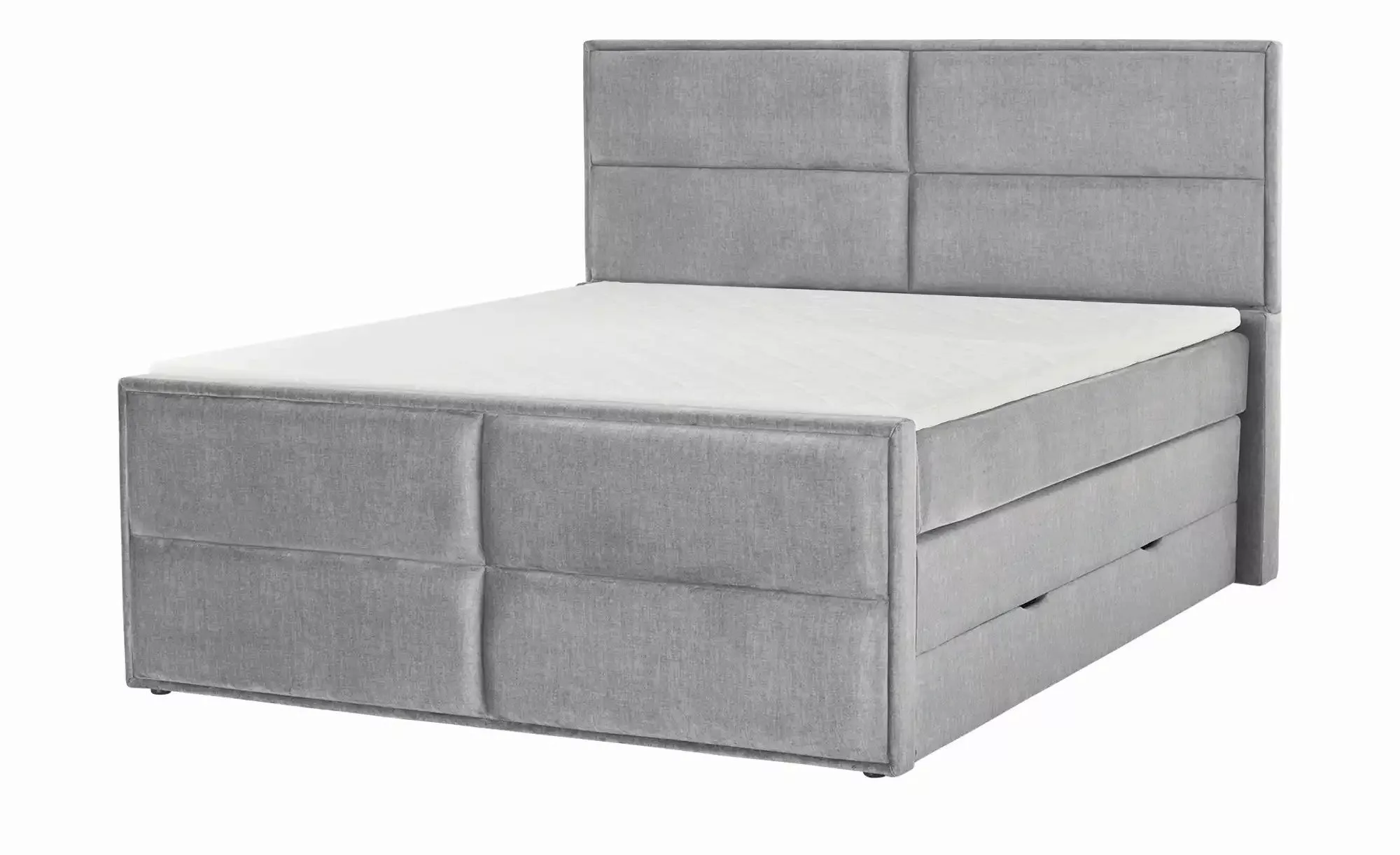 uno Boxspringbett mit Stauraum  Croco ¦ grau ¦ Maße (cm): B: 157 H: 136 Bet günstig online kaufen