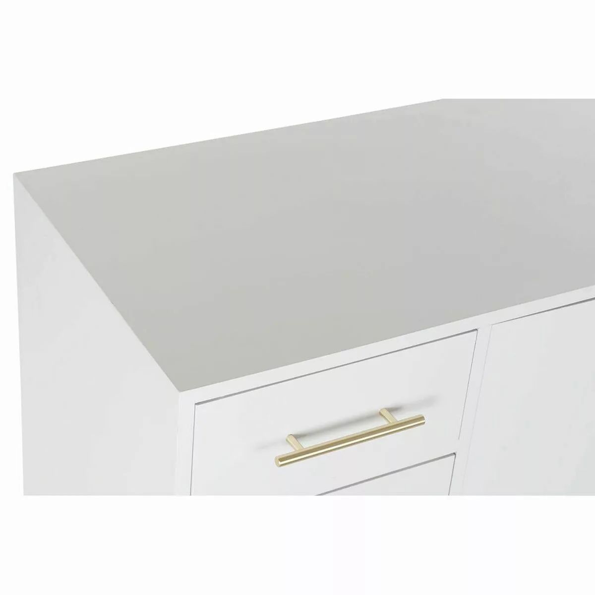 Anrichte Dkd Home Decor Weiß Natürlich Metall Creme (120 X 40 X 78,5 Cm) günstig online kaufen