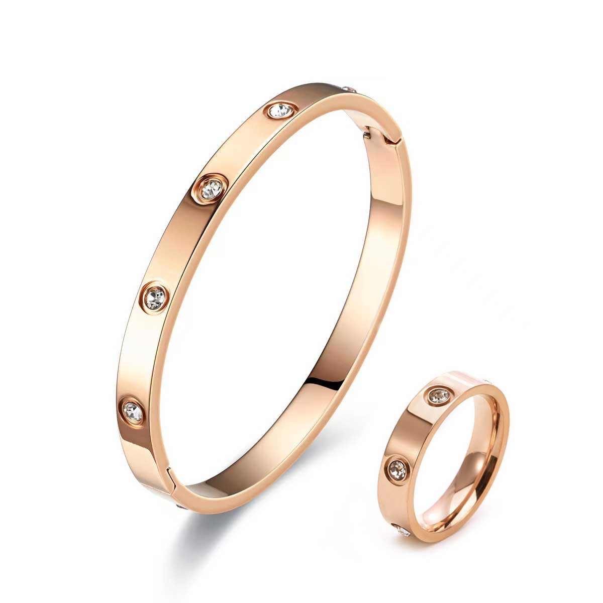 ROUGEMONT Schmuckset Damen Schmuckset Hochglanz Armreif günstig online kaufen