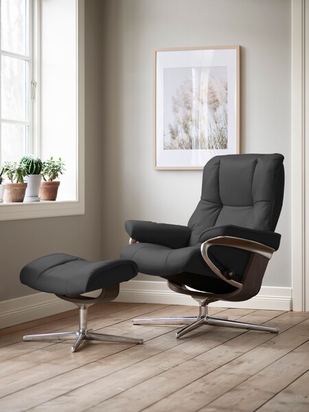 Stressless Fußhocker "Mayfair", mit Cross Base, Größe S, M & L, Holzakzent günstig online kaufen