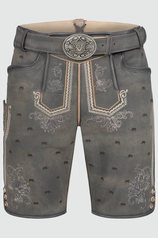 Lederhose Lui mit Gürtel günstig online kaufen