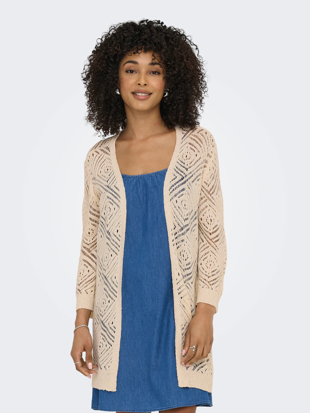 ONLY Strickjacke ONLWISTY 7/8 OPEN CARDIGAN günstig online kaufen