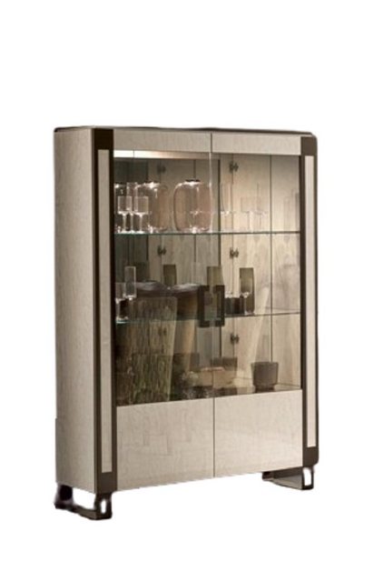 Xlmoebel Vitrine Vitrine 2 Tür Standvitrine Wohnzimmer Design Möbel Glas Ne günstig online kaufen