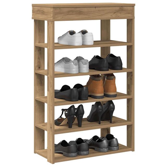 vidaXL Schuhschrank Schuhregal Artisan-Eiche 60x30x98 cm Holzwerkstoff günstig online kaufen