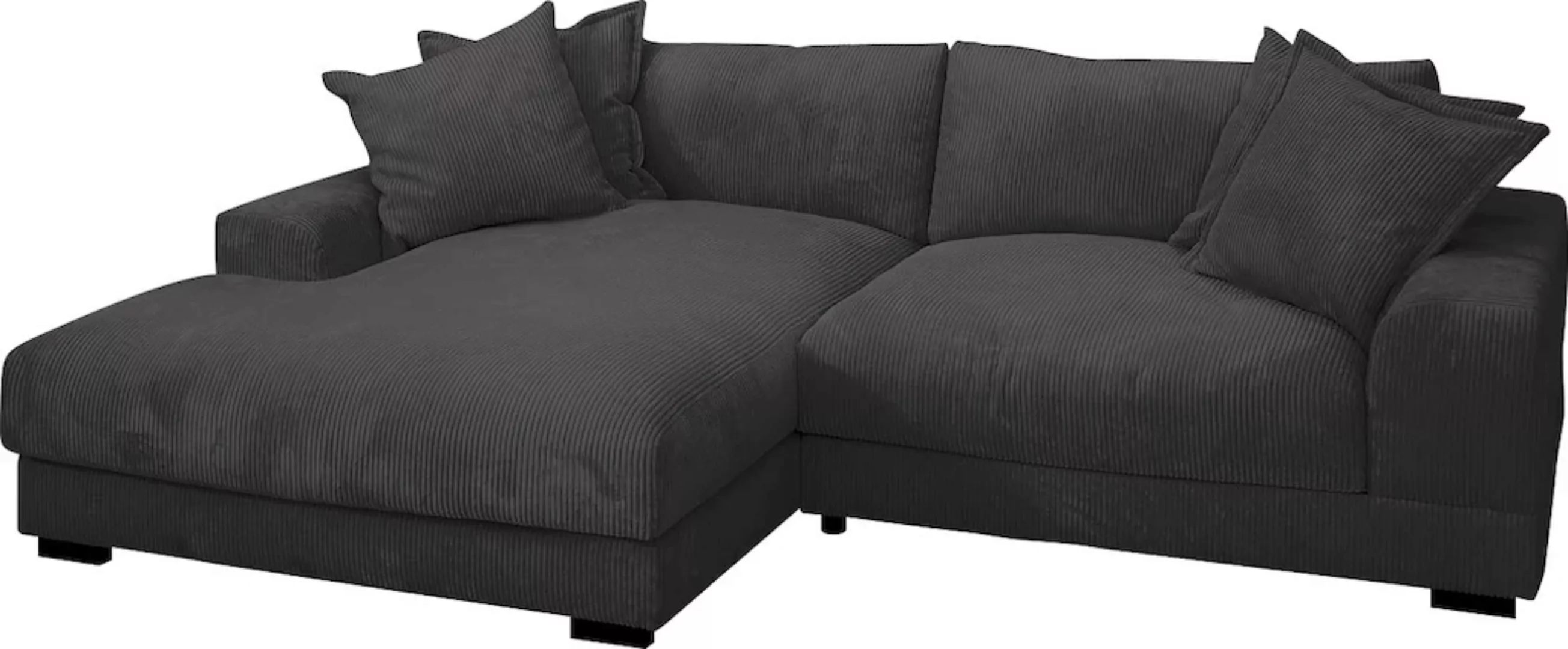 TRENDMANUFAKTUR Ecksofa »Zinal, aktuelles Design, mit 4 Zierkissen,«, mit e günstig online kaufen