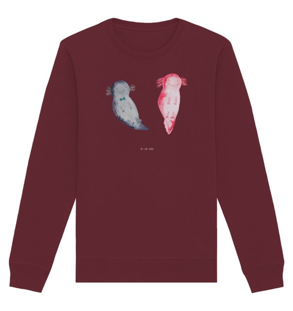 Mr. & Mrs. Panda Longpullover Größe XS Axolotl Liebe - Burgundy - Geschenk, günstig online kaufen