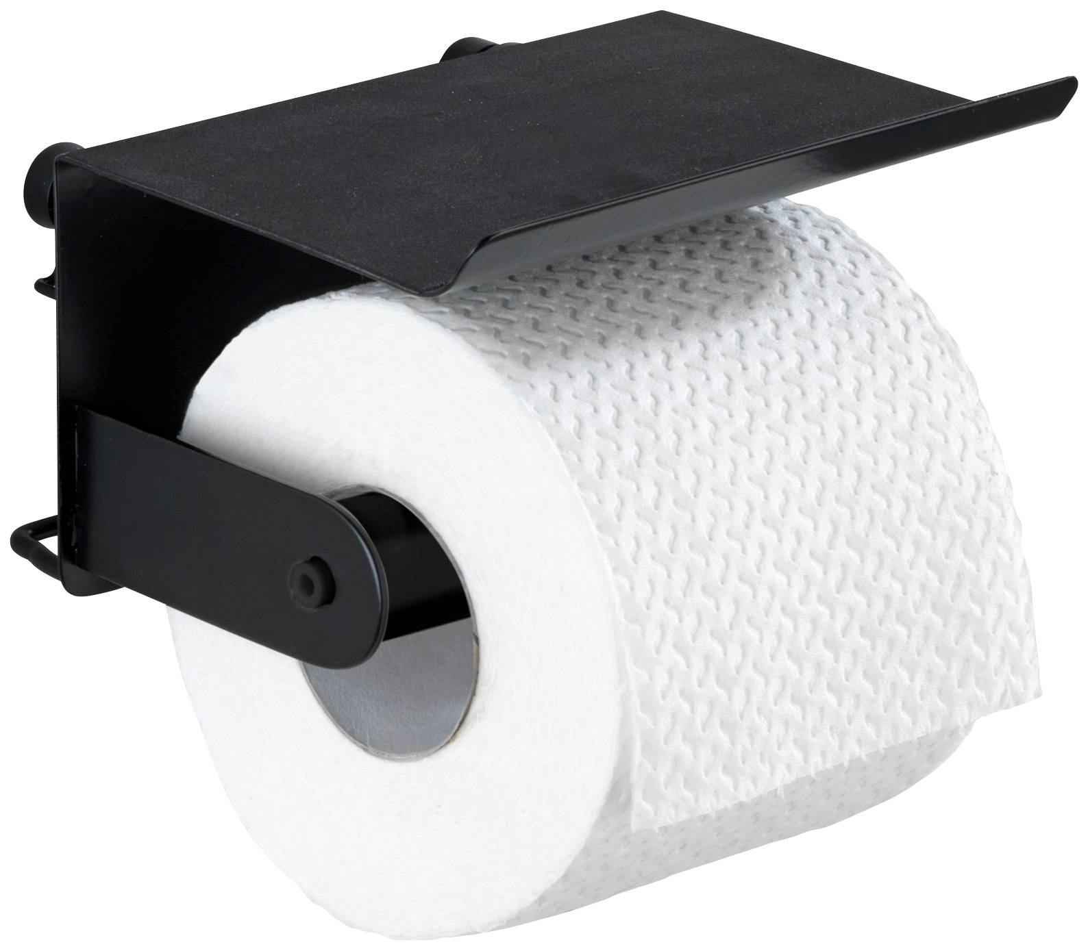 WENKO Toilettenpapierhalter "Classic Plus Black" günstig online kaufen