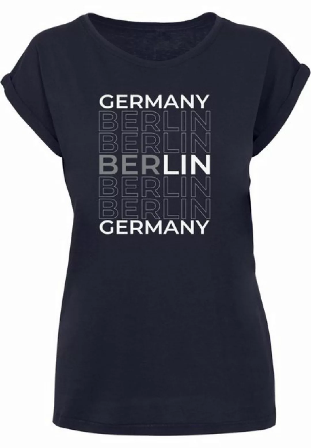 Merchcode T-Shirt Merchcode Damen Ladies Berlin X Extended Shoulder Tee (1- günstig online kaufen