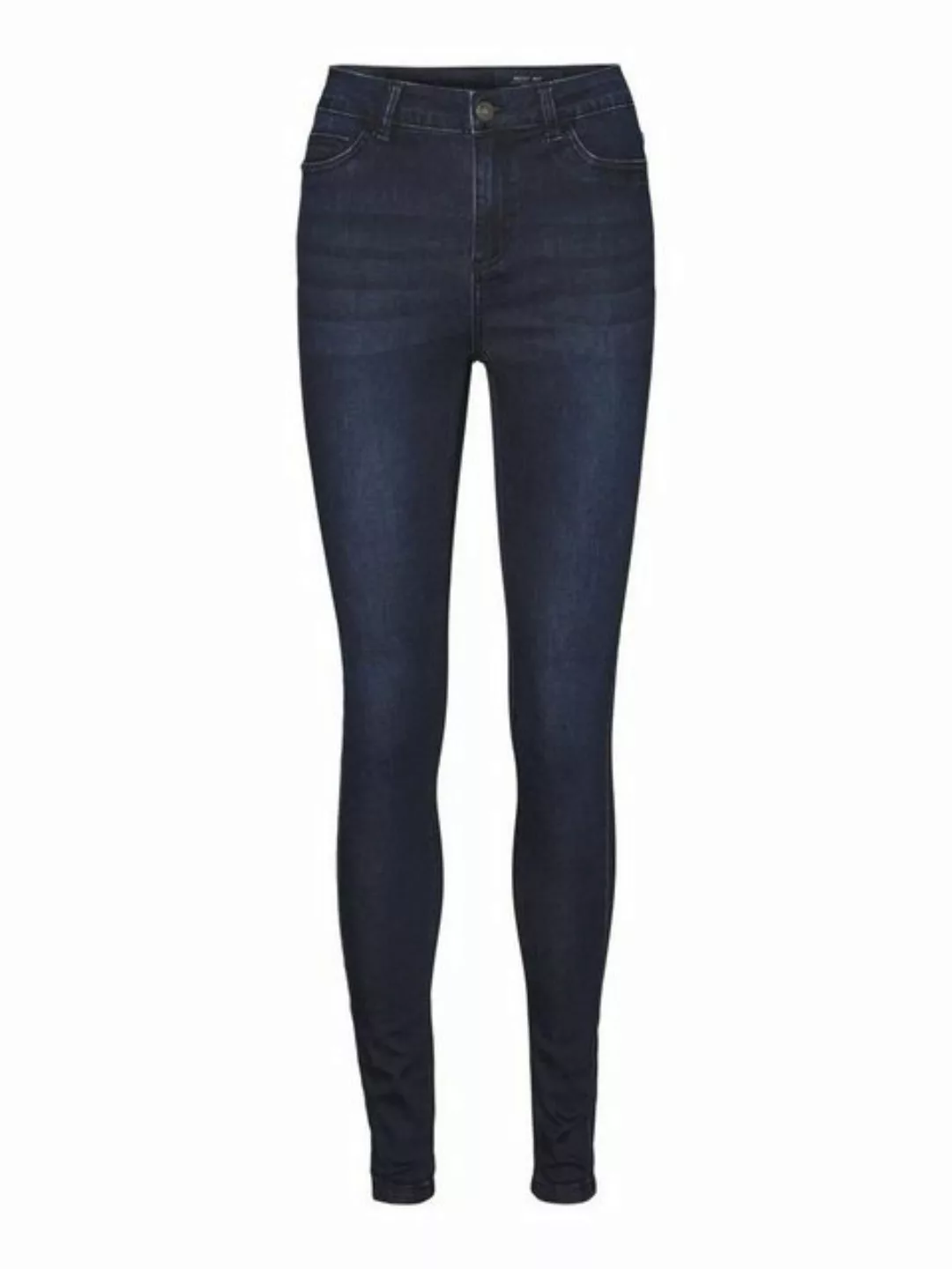 Noisy May Damen Jeans NMCALLIE HW SKINNY JEANS VI241DB Skinny Fit Blau - Da günstig online kaufen