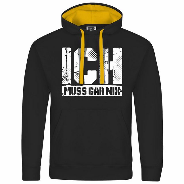 deinshirt Kapuzenpullover Herren Kapuzenpullover Ich muss gar nix Mit Print günstig online kaufen