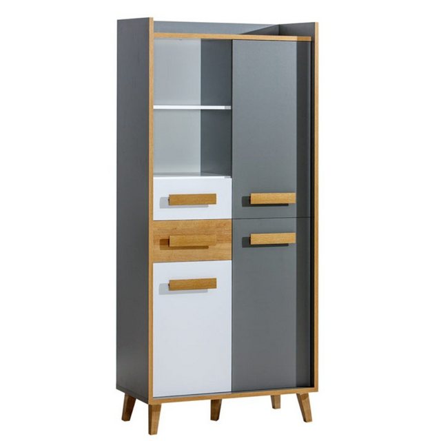 JVmoebel Vitrine Designer Holzschrank Schrank Kleider Büro Mehrzweckschrank günstig online kaufen