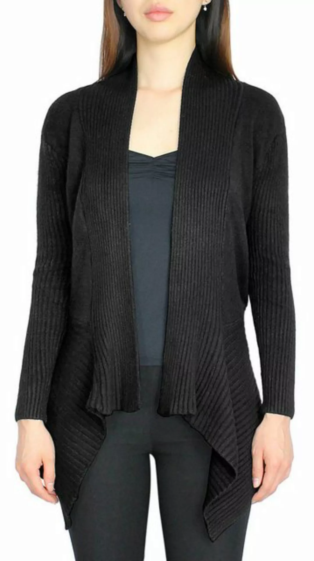 dy_mode Cardigan Strickjacke Damen Cardigan Langarm in Unifarben Feinstrick günstig online kaufen