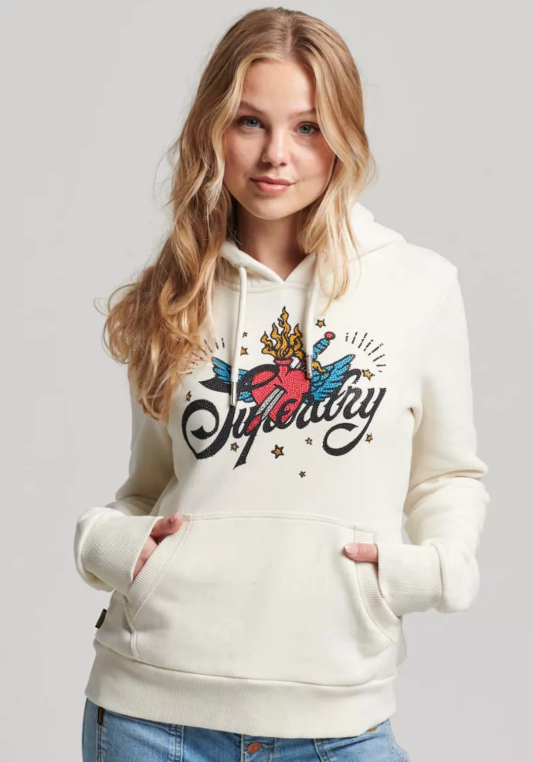 Superdry Kapuzensweatshirt "TATTOO SCRIPT GRAPHIC HOODIE" günstig online kaufen