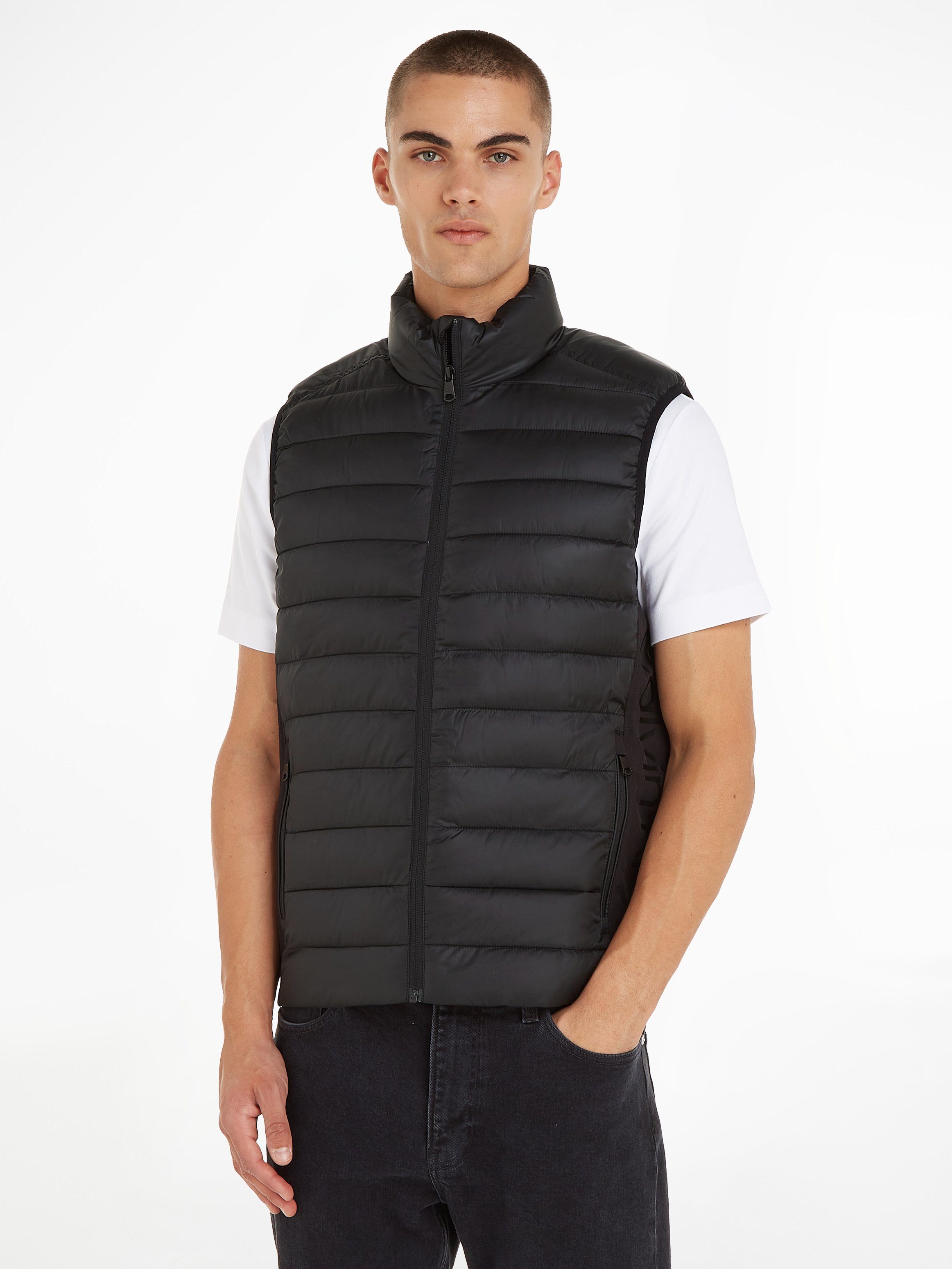 Calvin Klein Steppweste "ESSENTIAL SIDE LOGO", mit Stehkragen günstig online kaufen
