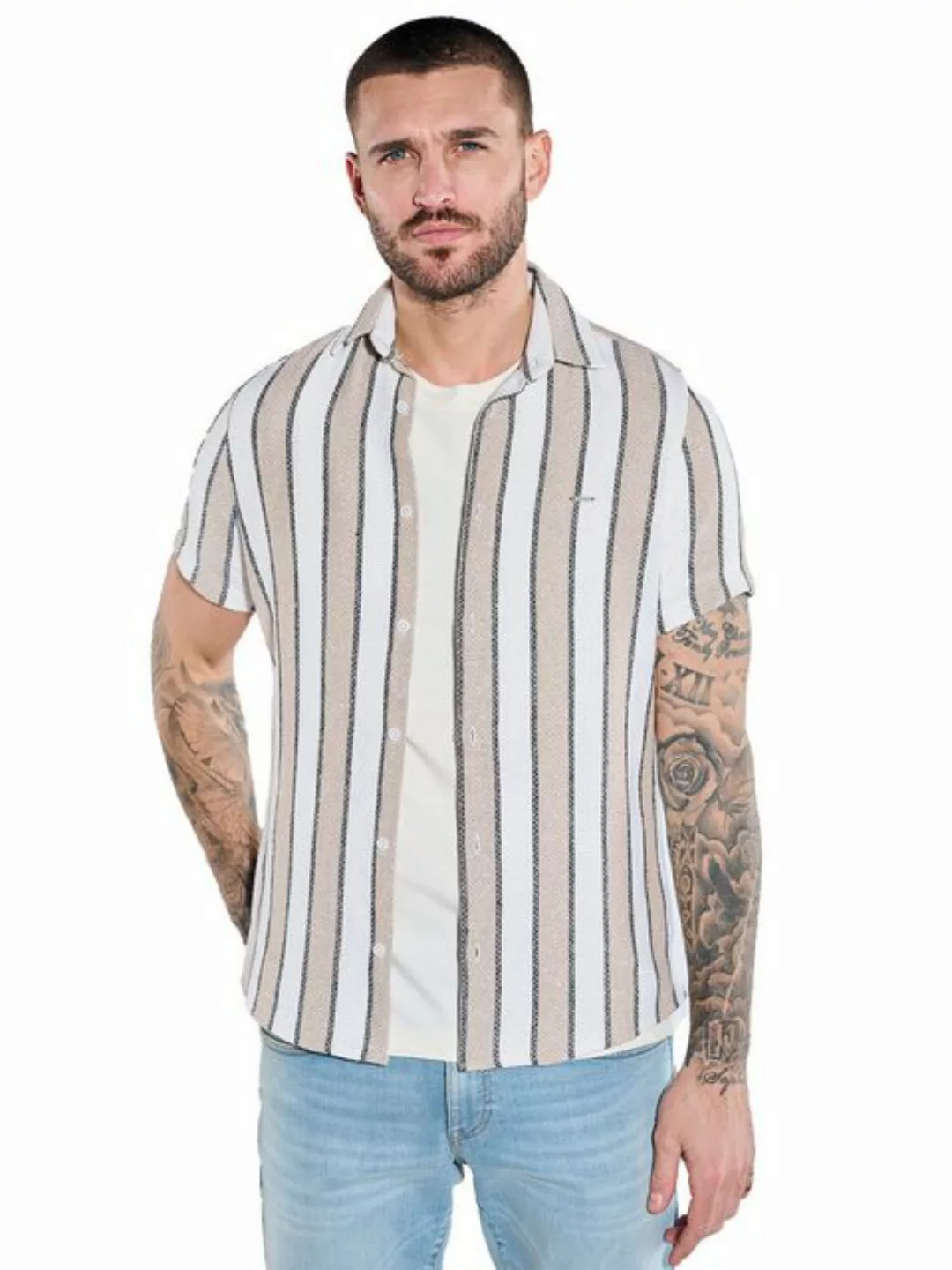 emilio adani Kurzarmhemd Hemd gemustert günstig online kaufen