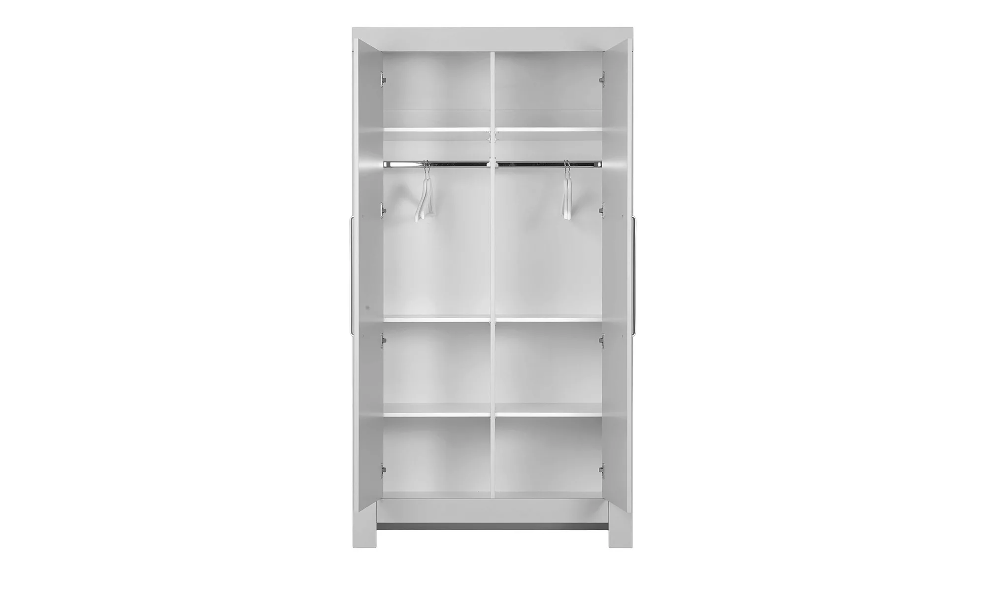 Kleiderschrank  Smilla ¦ grau ¦ Maße (cm): B: 110,7 H: 204,8 T: 56.0 Baby > günstig online kaufen