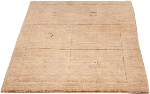 morgenland Wollteppich »Gabbeh - Loribaft Softy - 117 x 85 cm - hellbeige«, günstig online kaufen