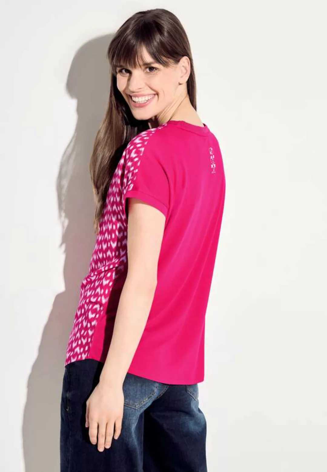 Cecil T-Shirt aus strecthigem Viskosematerial günstig online kaufen