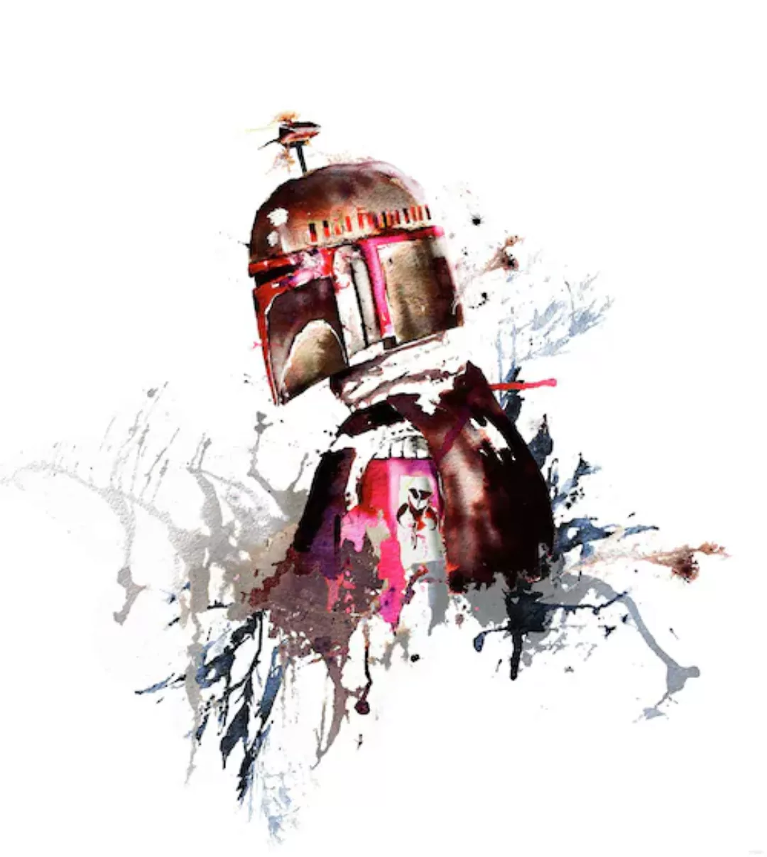 Komar Vliestapete »Star Wars Watercolor Boba Fett«, 250x280 cm (Breite x Hö günstig online kaufen