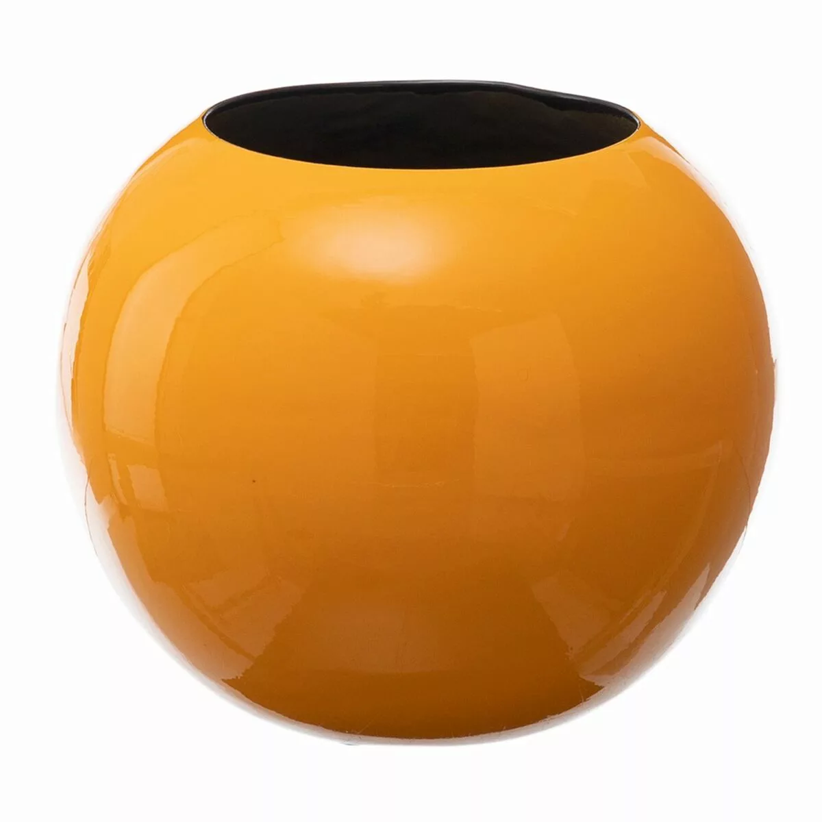 Vase 27 X 27 X 23 Cm Aus Keramik Gelb günstig online kaufen