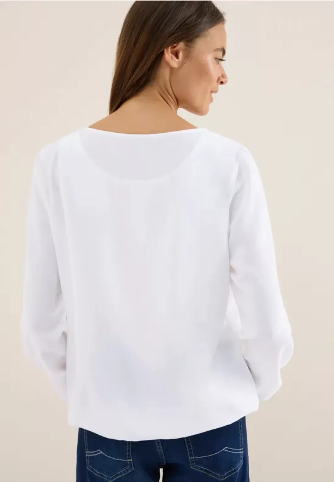 Bluse in Unifarbe günstig online kaufen