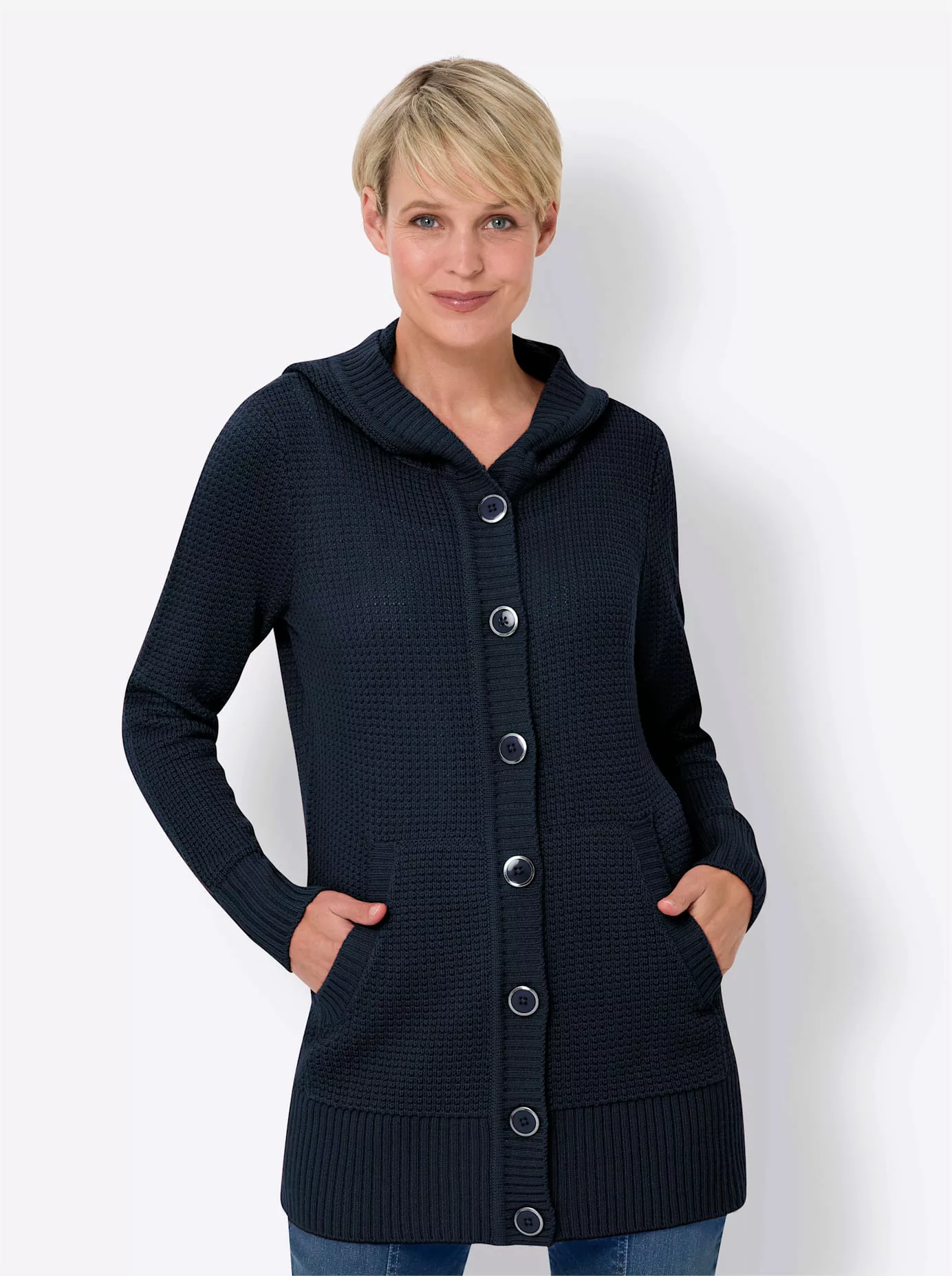 Classic Basics Kapuzenstrickjacke günstig online kaufen