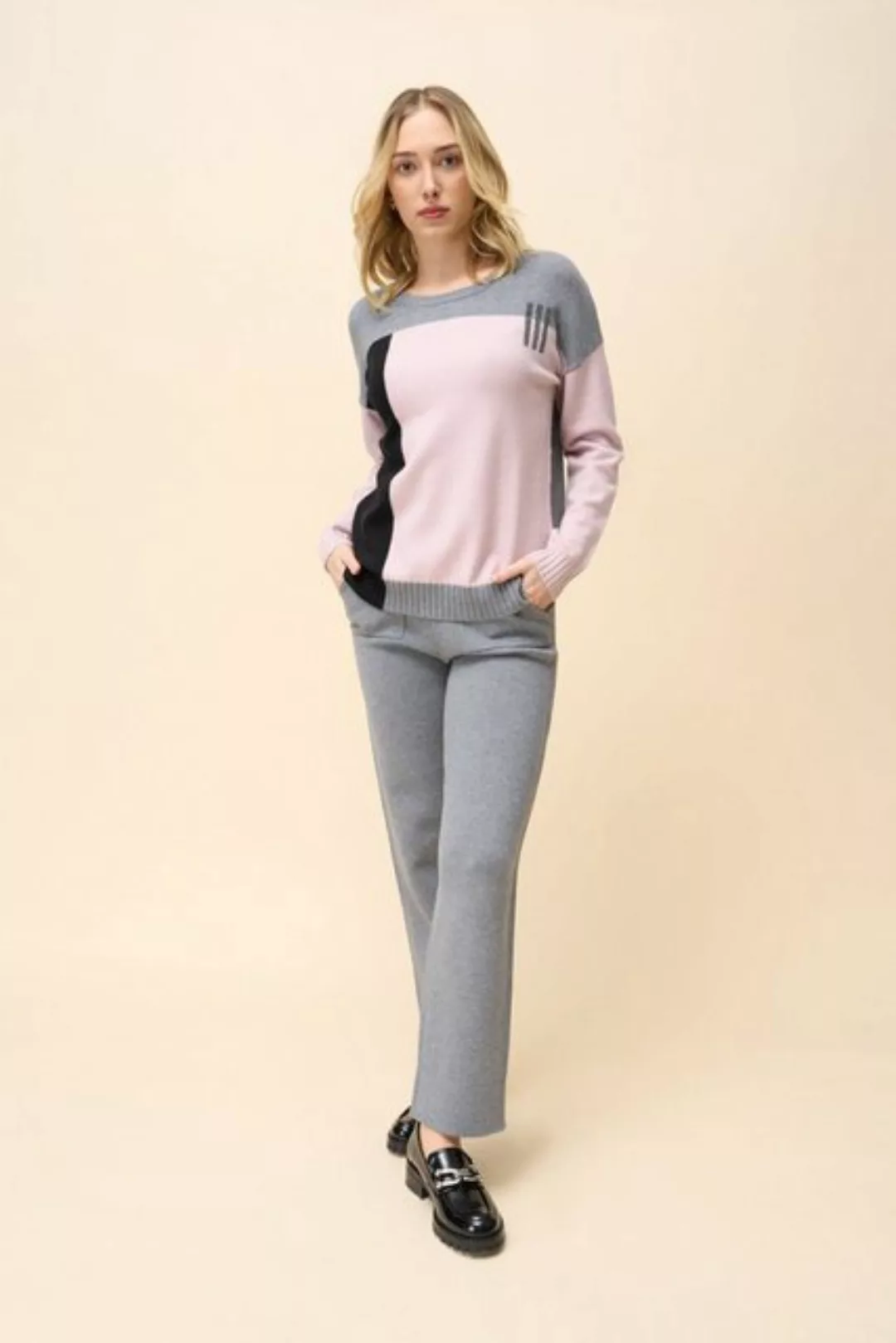 Passioni Strickpullover Colourblocking Pullover (Packung) Colourblocking Pu günstig online kaufen