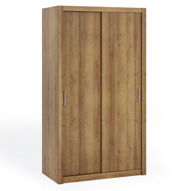 Furnix Kleiderschrank Berti, 2-türiger Schiebetürenschrank 120x215x62 cm 6 günstig online kaufen