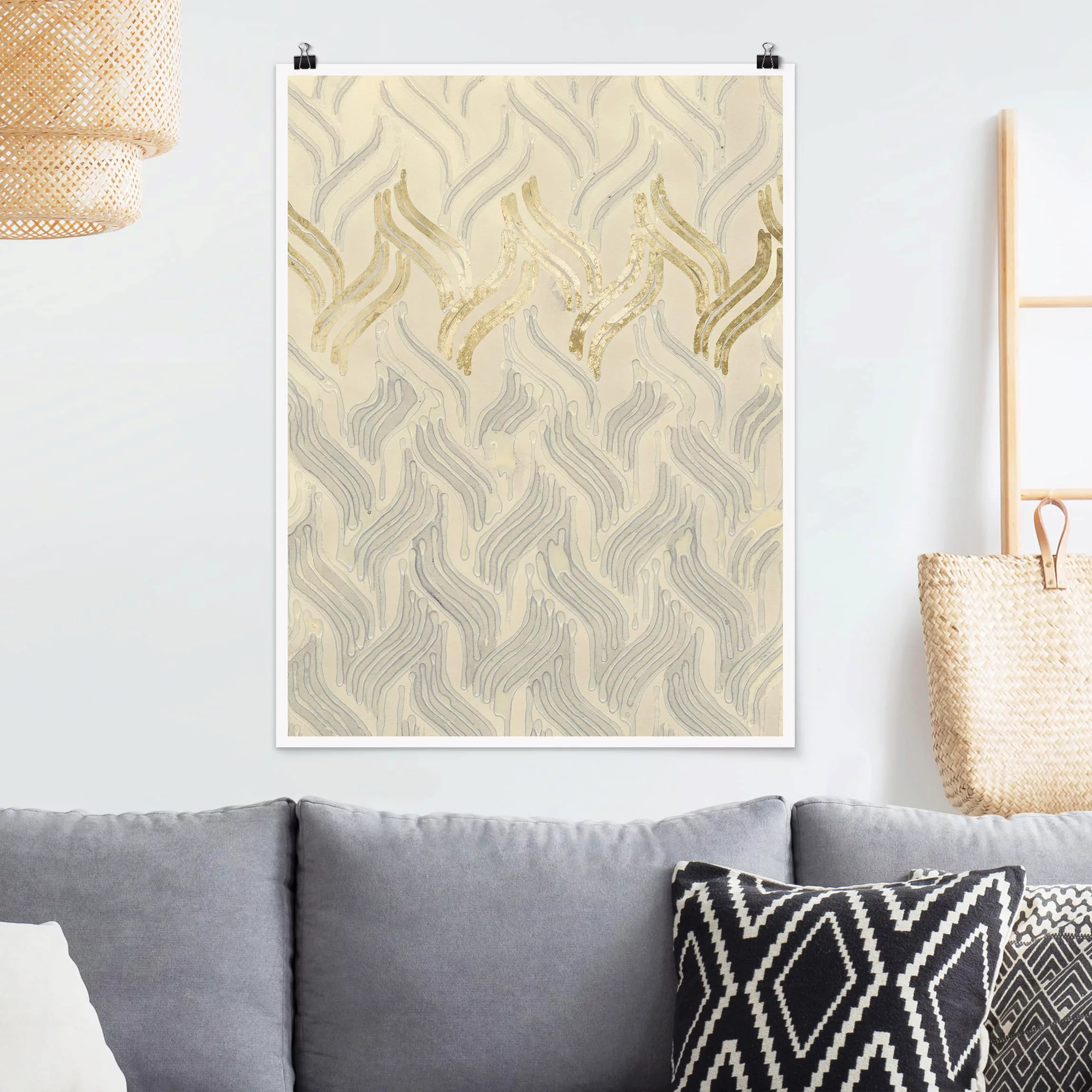 Poster Muster & Texturen - Hochformat Chenille I günstig online kaufen