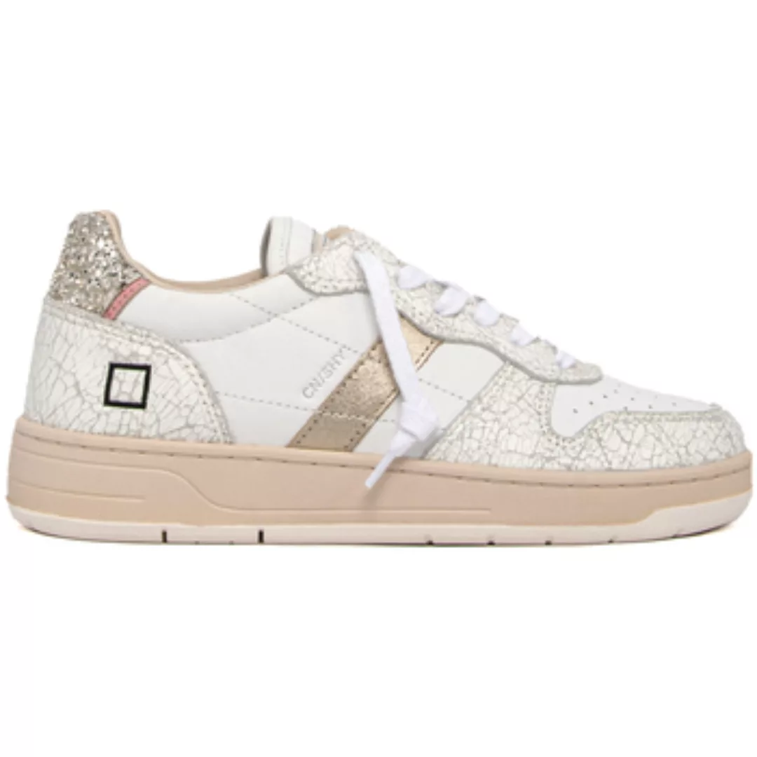 Date  Sneaker D.A.T.E. CR-SH-GP COURT SHINY WHITE-GL.PLATINUM günstig online kaufen