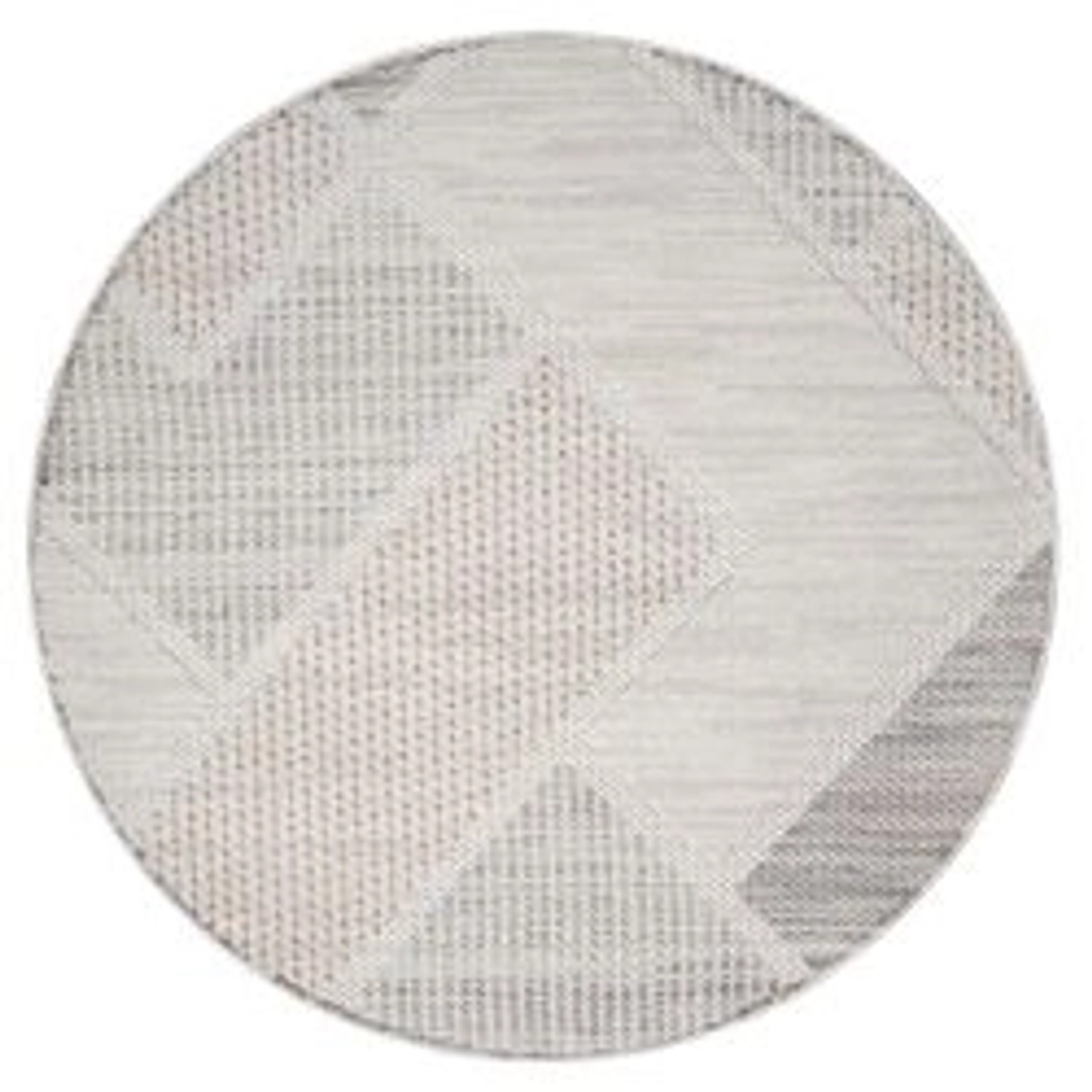 payé Teppich Linda 77 Kurzflor Rund 160x160 cm Terra Geo-Muster günstig online kaufen